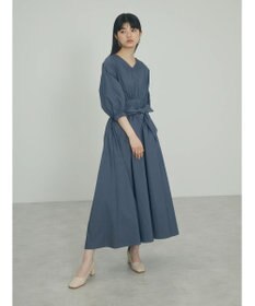 Green Parks ａ．ボリュームギャザーウエスト切替ワンピース