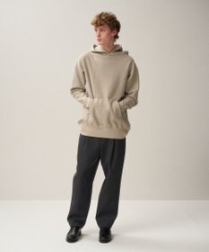 ATON BACK SATIN | テーパードパンツ - UNISEX