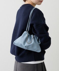 russet レザー巾着ミニショルダーバッグ(CE-1637)