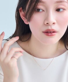 Phoebe 【金属アレルギー対応】スリービジューミニハートネックレス