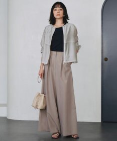 ICB L 【洗える】オーガニックコットンリブ ノースリーブニット