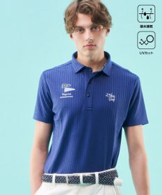 23区GOLF 【MEN】【吸水速乾/UVカット】サッカージャージーポロシャツ