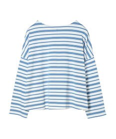 AMERICAN HOLIC ボートネックボーダープルオーバー