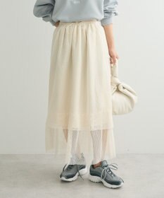 Green Parks メッシュティアードスカート