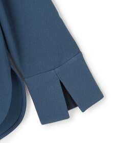 ICB マラボーテＷジョーゼット ボウタイ付きシャツカラートップス