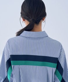 YECCA VECCA リブMIXシャツワンピース