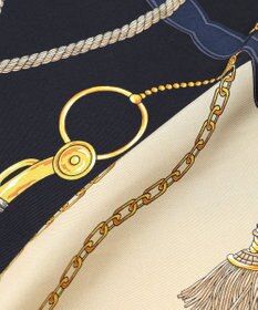 23区 【先行予約】タッセルモチーフ シルク ダイヤ スカーフ