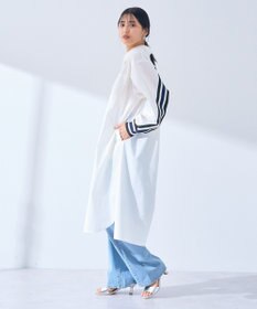 YECCA VECCA リブMIXシャツワンピース