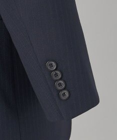 GOTAIRIKU 【オールシーズン対応】WOOL×POLYESTER ライトウェイト スーツ（ネイビーストライプ）