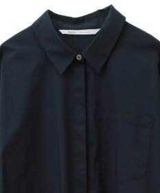 YECCA VECCA リブMIXシャツワンピース