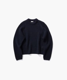 ATON WOOL CASHMERE ALPACA | メッシュクルーネックセーター