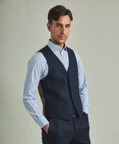 GOTAIRIKU 【形態安定】PREMIUMPLEATS_スモールワイドカラー 通年ドレスシャツ（チェック）