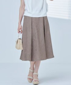 組曲 S 【WEB限定】エアリーフラワージャガード フレアスカート