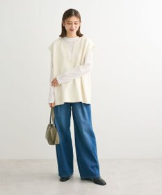 Green Parks ・ＥＬＥＮＣＡＲＥ　ＤＵＥ　デニムタックワイドパンツ