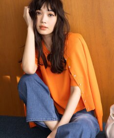 組曲 L 【UVケア・接触冷感】MINA 6分袖ニットプルオーバー