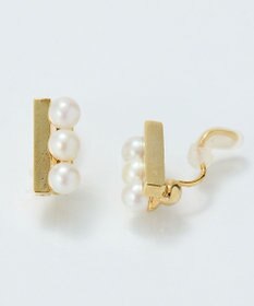 Phoebe <オンワード限定セット>パール&バーライトフィットイヤリング×クラッシービジューカチューシャ ゴールド
