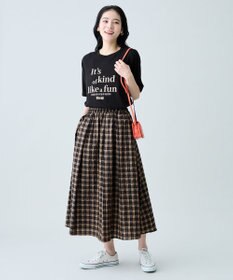 ANY 【2SET】ニット×チェックスカートセット