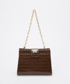 TOPKAPI 【TREASURE TOPKAPI】クロコ エナメル 2way ハンドバッグ