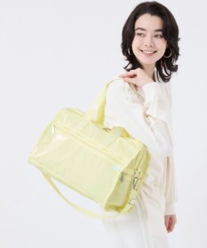 LeSportsac DELUXE MED WEEKENDER MH/ロゴジャガードライムスナイデル