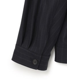 JOSEPH HOMME SAXONY PINSTRIPE ZIP UP JACKET