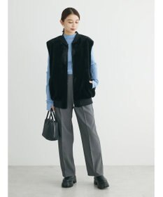 Green Parks あったかきれいシルエットストレートパンツ