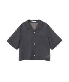 AMERICAN HOLIC シアーショート丈開襟シャツ