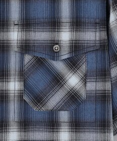 JOSEPH ABBOUD MOUNTAIN 【日本素材/ドライタッチ/軽量/オーガニックコットン】ドライチェック アウトドアシャツ