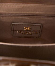 TOPKAPI 【TREASURE TOPKAPI】クロコ エナメル 2way ハンドバッグ