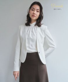 BEIGE， 【セットアップ対応】LUIZA / ノーカラージャケット