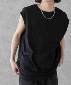 WEGO 【5色3サイズ展開/ユニセックス着用ITEM/洗える/綿100%】スリーブレスコットンT