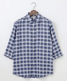 JOSEPH ABBOUD 【キングサイズ・麻100％】リネンチェック シャツ