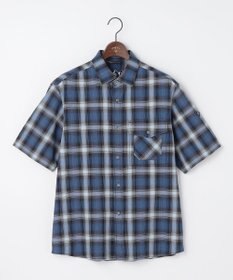 JOSEPH ABBOUD MOUNTAIN 【日本素材/ドライタッチ/軽量/オーガニックコットン】ドライチェック アウトドアシャツ