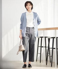 J.PRESS LADIES 【洗える】 シルキーレーヨンストレッチ Ｖネック カーディガン