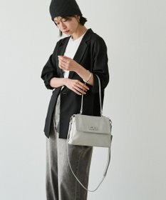 russet ソフトレザーフラップミニトートバッグ(CE-1674)