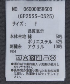 Green Parks ・ＤＯＵＢＬＥ　ＦＬＡＧＳ　ローズチェーン刺繍ＴＥＥ