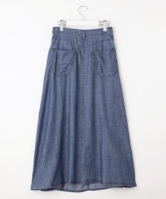 自由区 L 【洗える】テンセルリネンデニム  スカート