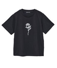 Green Parks ・ＤＯＵＢＬＥ　ＦＬＡＧＳ　ローズチェーン刺繍ＴＥＥ