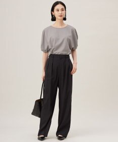 自由区 S 【接触冷感・UVカット・吸水速乾・抗菌防臭・洗える】ハイツイストポンチスリーブディティール カットソー