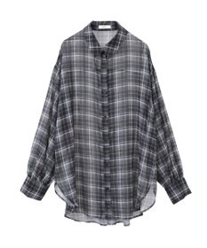 earth music&ecology シアーチェックシャツ