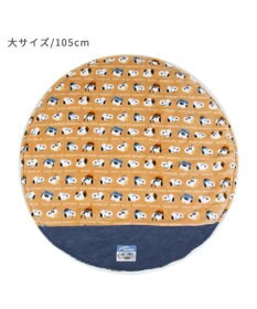 PET PARADISE スヌーピー 遠赤外線 ボアマット  丸型 《ブラザー柄》 (105cm)