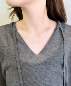 Phoebe 【SV925】シルキーシャインオーバルチェーンネックレス