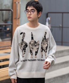 WEGO アニマルジャガードニットプルオーバー