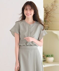 ANY SIS 【美人百花6月号掲載】スムージーポリエステル ブラウス