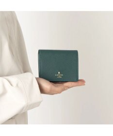 LANVIN en Bleu リュクサンブール 二つ折りコンパクト財布