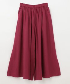 ANY 【接触冷感・UVケア】清涼リネン ガウチョパンツ