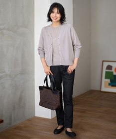 ANY 【2SET】ニットツインセット（半袖ニット＋Vネックカーデ）