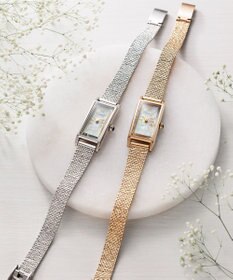 CITIZEN 【替えバンド付き2way 限定モデル】電池交換不要のスリムなスクエアモデル EG7040-74D