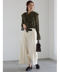 Te chichi ボウタイチュニックフリルブラウス《2025Autumn catalog vol.2 item》