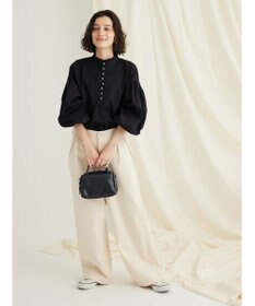 CRAFT STANDARD BOUTIQUE パールボタンピコフリルブラウス