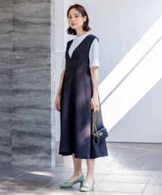 組曲 S 【汗ジミ防止・撥水】GIZAプレーティング天竺バックパール Tシャツ